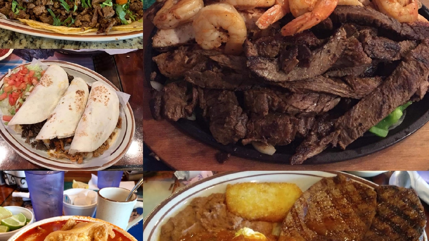 Guests enjoying a meal at La Perla Bar & Grill